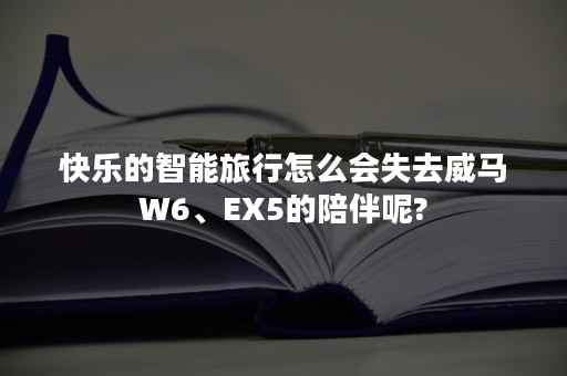 快乐的智能旅行怎么会失去威马W6、EX5的陪伴呢?