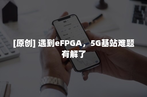 [原创] 遇到eFPGA，5G基站难题有解了