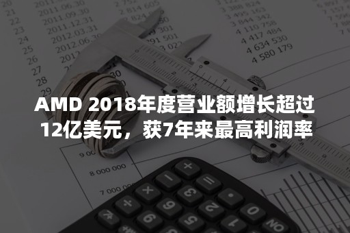 AMD 2018年度营业额增长超过12亿美元，获7年来最高利润率