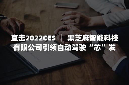 直击2022CES ║ 黑芝麻智能科技有限公司引领自动驾驶“芯”发展