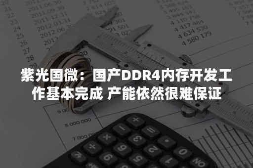 紫光国微：国产DDR4内存开发工作基本完成 产能依然很难保证