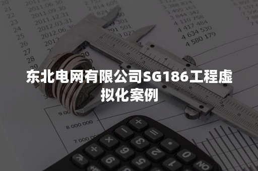 东北电网有限公司SG186工程虚拟化案例