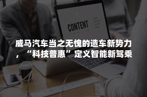 威马汽车当之无愧的造车新势力，“科技普惠”定义智能新驾乘