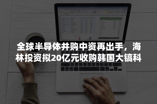 全球半导体并购中资再出手，海林投资拟20亿元收购韩国大镐科技