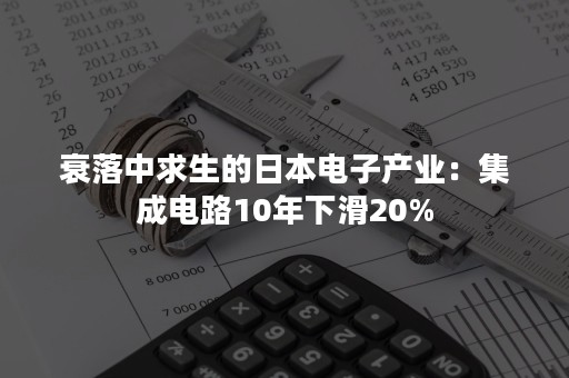 衰落中求生的日本电子产业：集成电路10年下滑20%