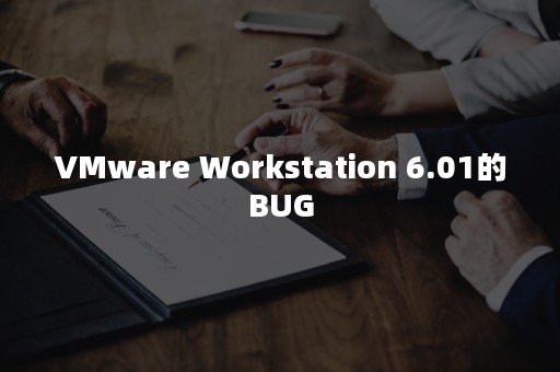 VMware Workstation 6.01的BUG