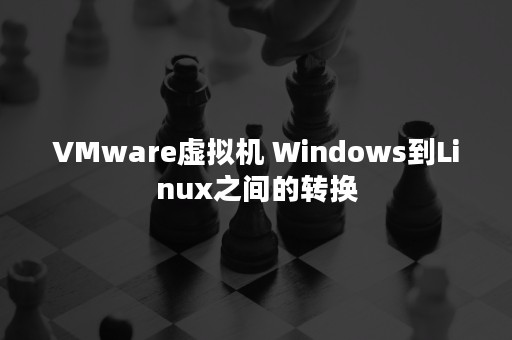 VMware虚拟机 Windows到Linux之间的转换