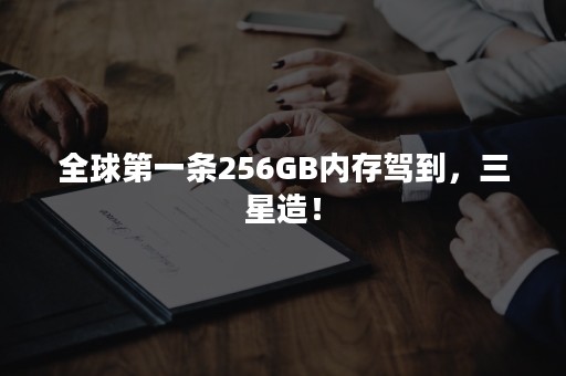 全球第一条256GB内存驾到，三星造！