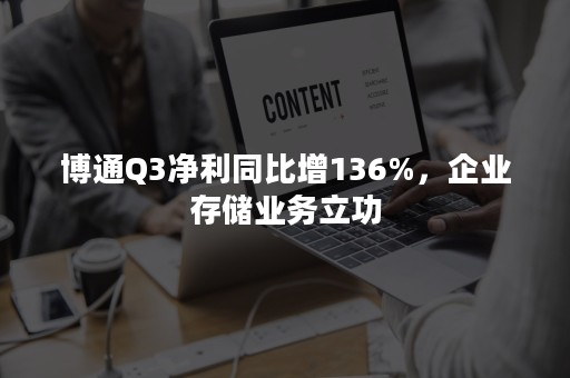 博通Q3净利同比增136%，企业存储业务立功