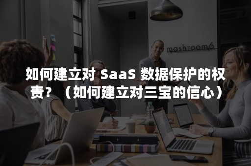 如何建立对 SaaS 数据保护的权责？（如何建立对三宝的信心）