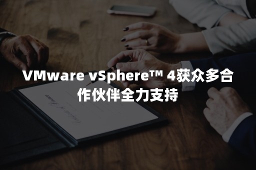 VMware vSphere™ 4获众多合作伙伴全力支持