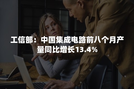 工信部：中国集成电路前八个月产量同比增长13.4%