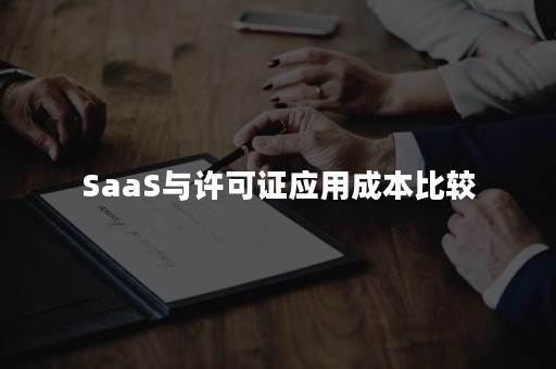 SaaS与许可证应用成本比较