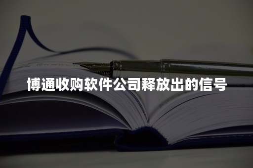 博通收购软件公司释放出的信号