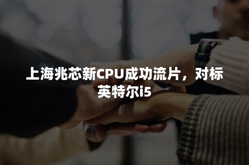 上海兆芯新CPU成功流片，对标英特尔i5