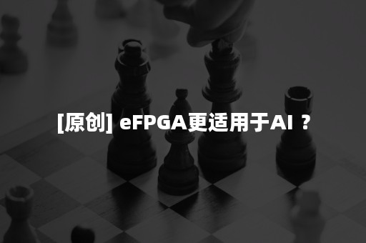 [原创] eFPGA更适用于AI ？