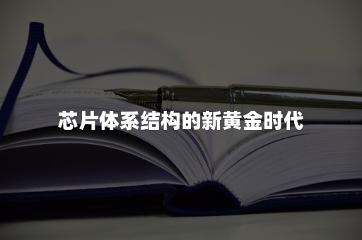 芯片体系结构的新黄金时代