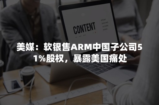 美媒：软银售ARM中国子公司51%股权，暴露美国痛处