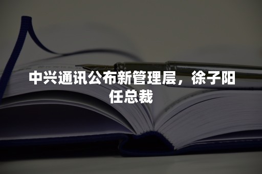 中兴通讯公布新管理层，徐子阳任总裁