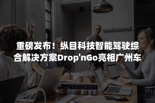 重磅发布！纵目科技智能驾驶综合解决方案Drop'nGo亮相广州车展