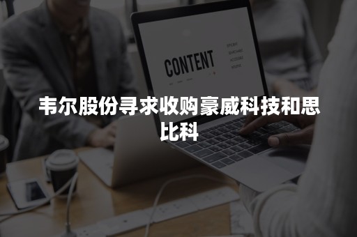 韦尔股份寻求收购豪威科技和思比科