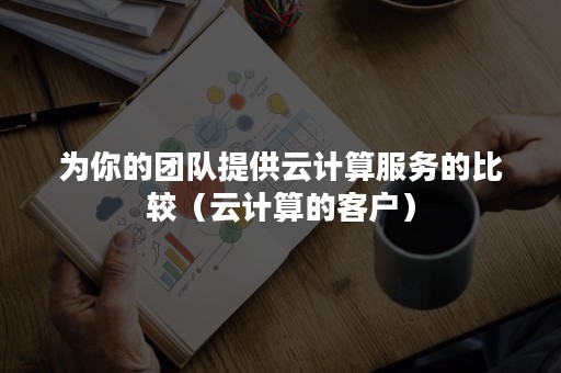 为你的团队提供云计算服务的比较（云计算的客户）