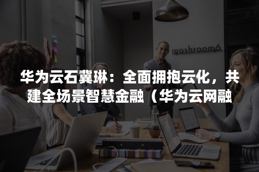 华为云石冀琳：全面拥抱云化，共建全场景智慧金融（华为云网融合）