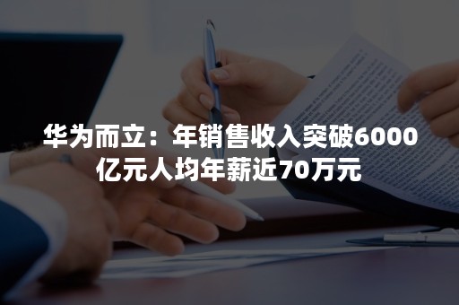 华为而立：年销售收入突破6000亿元人均年薪近70万元