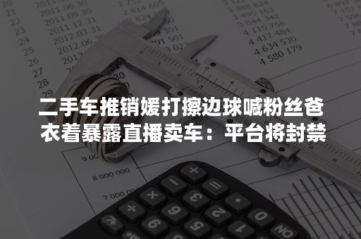 二手车推销媛打擦边球喊粉丝爸 衣着暴露直播卖车：平台将封禁