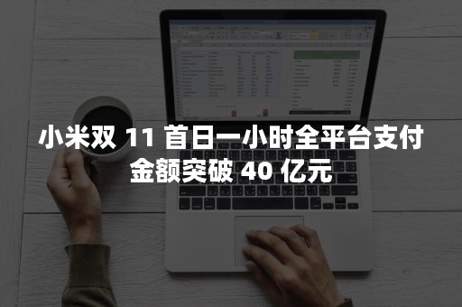 小米双 11 首日一小时全平台支付金额突破 40 亿元