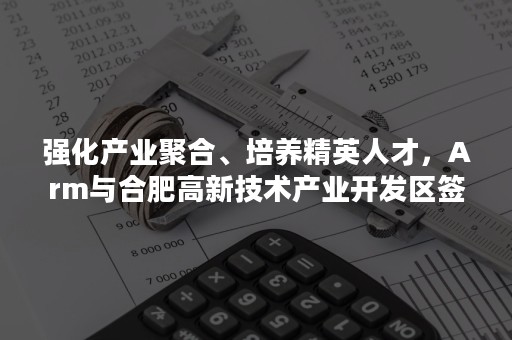 强化产业聚合、培养精英人才，Arm与合肥高新技术产业开发区签署合作协议