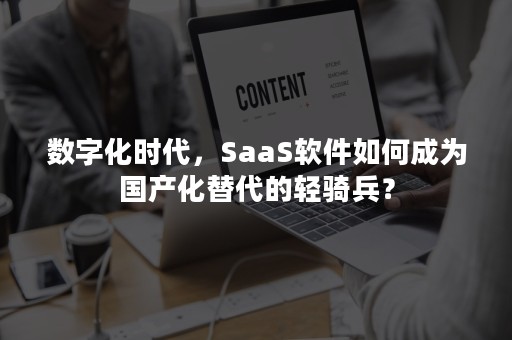 数字化时代，SaaS软件如何成为国产化替代的轻骑兵？