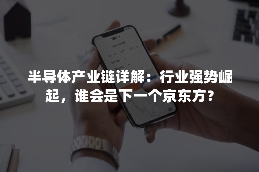 半导体产业链详解：行业强势崛起，谁会是下一个京东方？