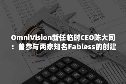 OmniVision新任临时CEO陈大同：曾参与两家知名Fabless的创建