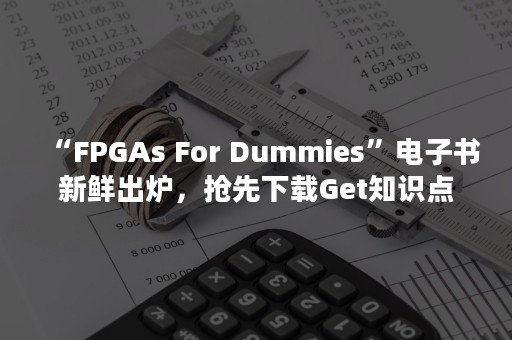 “FPGAs For Dummies”电子书新鲜出炉，抢先下载Get知识点