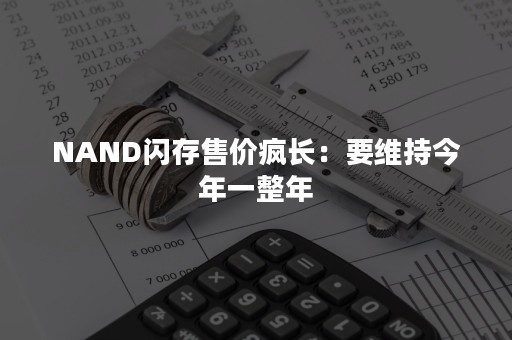 NAND闪存售价疯长：要维持今年一整年