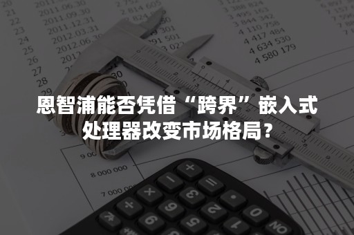 恩智浦能否凭借“跨界”嵌入式处理器改变市场格局？