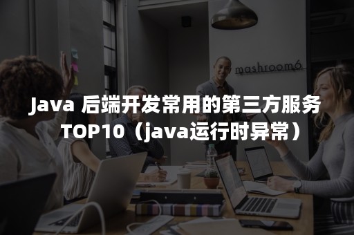 Java 后端开发常用的第三方服务 TOP10（java运行时异常）