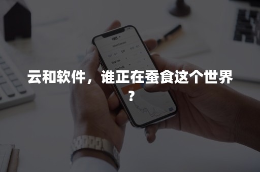 云和软件，谁正在蚕食这个世界？