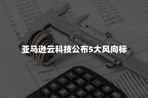 亚马逊云科技公布5大风向标