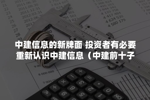 中建信息的新牌面 投资者有必要重新认识中建信息（中建前十子公司）