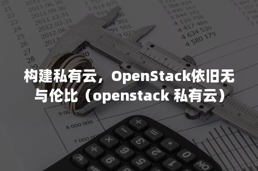 构建私有云，OpenStack依旧无与伦比（openstack 私有云）