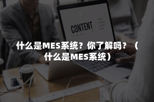 什么是MES系统？你了解吗？（什么是MES系统）