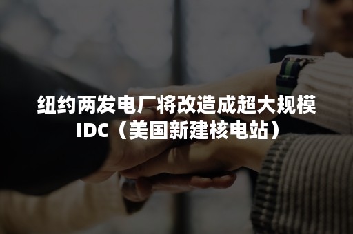 纽约两发电厂将改造成超大规模IDC（美国新建核电站）