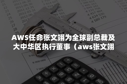 AWS任命张文翊为全球副总裁及大中华区执行董事（aws张文翊的简历）