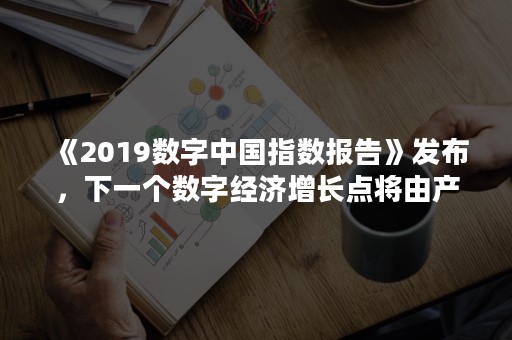 《2019数字中国指数报告》发布，下一个数字经济增长点将由产业驱动