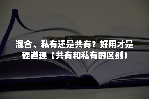 混合、私有还是共有？好用才是硬道理（共有和私有的区别）