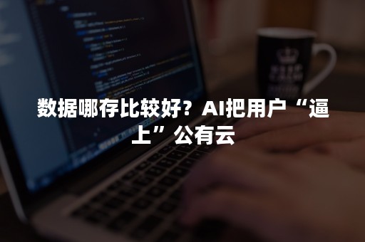 数据哪存比较好？AI把用户“逼上”公有云