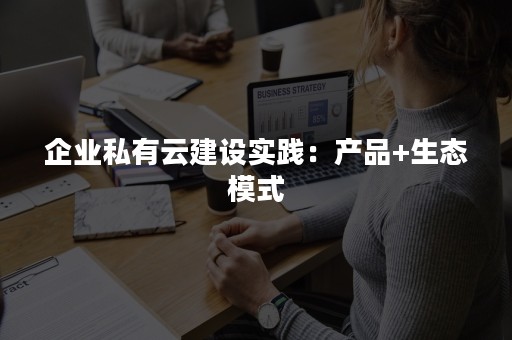 企业私有云建设实践：产品+生态模式