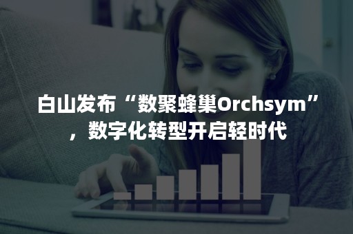 白山发布“数聚蜂巢Orchsym”，数字化转型开启轻时代